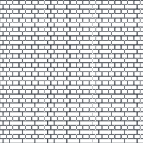 Brick &ndash; running bond (fine, wide unit) AutoCAD hatch pattern preview
