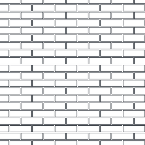 Brick &ndash; running bond (medium, deep course) AutoCAD hatch pattern preview