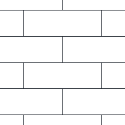 Standard Brick Elevation, Stretcher Bond AutoCAD hatch pattern preview