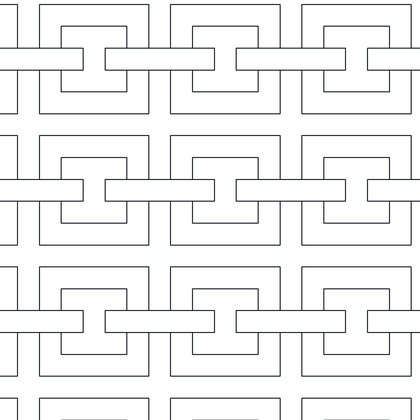 Horizontal Square Chain Link AutoCAD hatch pattern preview