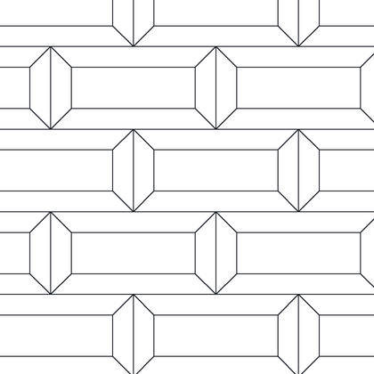 Chamfered Edge Brick AutoCAD hatch pattern preview