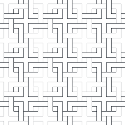 Interlinked Squares Fret AutoCAD hatch pattern preview