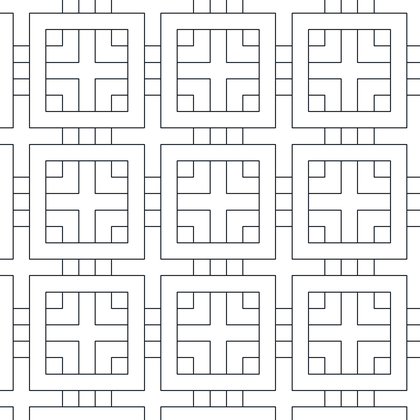 Squares Over Squares AutoCAD hatch pattern preview
