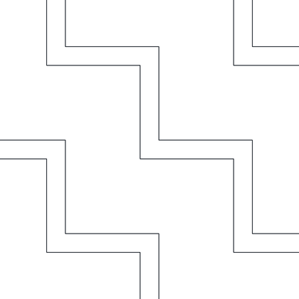 Double Zigzag AutoCAD hatch pattern preview