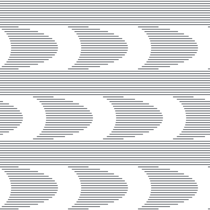 Relief Crescents On Lined Ground AutoCAD hatch pattern preview