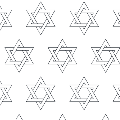 Interwoven Star Of David AutoCAD hatch pattern preview
