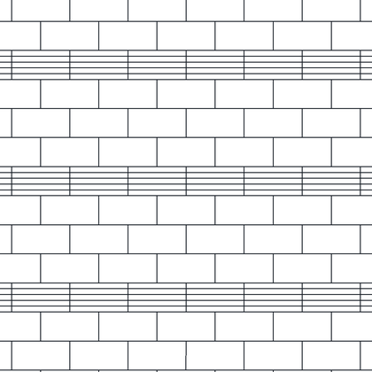 Brickwork With Shaded Course Inserts AutoCAD hatch pattern preview