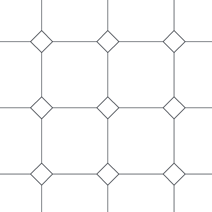 Tiles With Diamond Insets AutoCAD hatch pattern preview