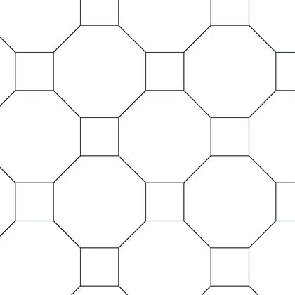 Linked Octagons And Squares AutoCAD hatch pattern preview