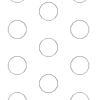 Circular Polygons AutoCAD hatch pattern preview