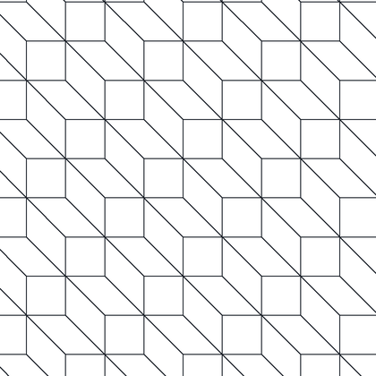 3D Cuboid Blocks, Outline Only AutoCAD hatch pattern preview