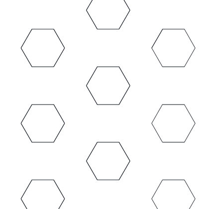 Scattered Hexagons AutoCAD hatch pattern preview