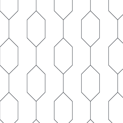 Linked Stretched Hexagons AutoCAD hatch pattern preview