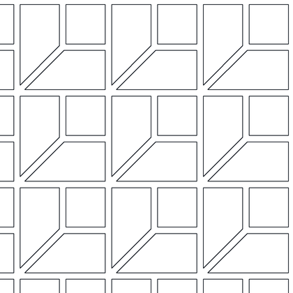 Bevelled Pavers, Grouted AutoCAD hatch pattern preview
