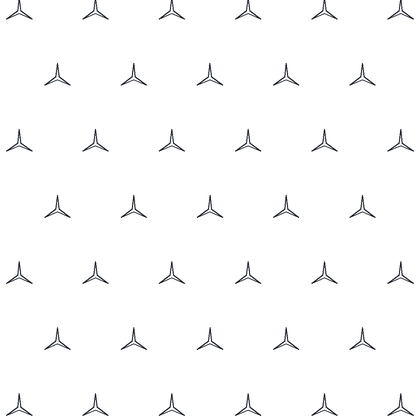 Three-Spoke Star Symbols AutoCAD hatch pattern preview