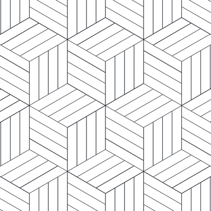 Tumbling Block Parquetry AutoCAD hatch pattern preview