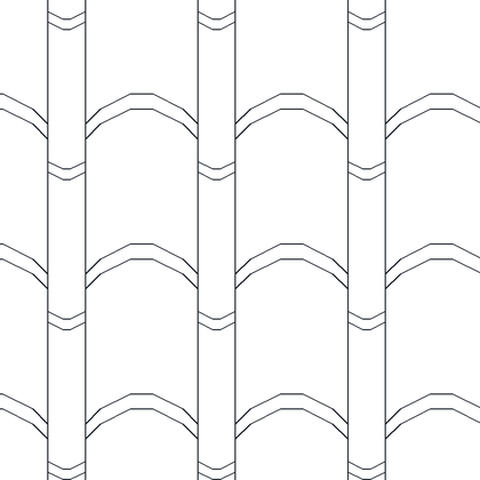Barrel tiles (coarse) AutoCAD hatch pattern preview