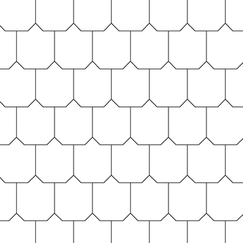 Fish-scale tiles (small) AutoCAD hatch pattern preview