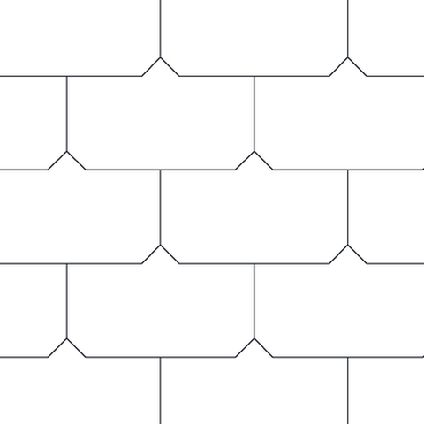 Flat tiles with clipped corners AutoCAD hatch pattern preview