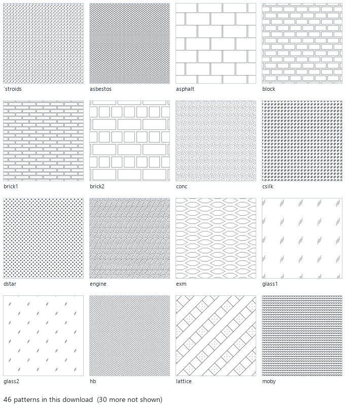 rvb_pa AutoCAD hatch pattern collection preview