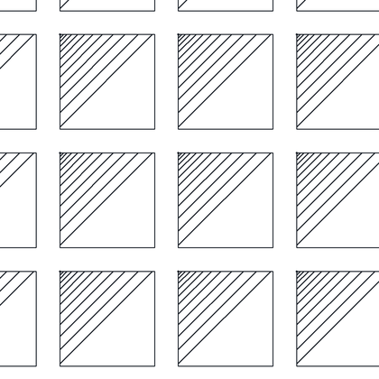 Graduated Corner Hatch, Medium AutoCAD hatch pattern preview