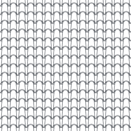 Pantile Roof, Coarse AutoCAD hatch pattern preview