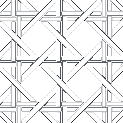 Interlaced Strapwork, Open AutoCAD hatch pattern preview