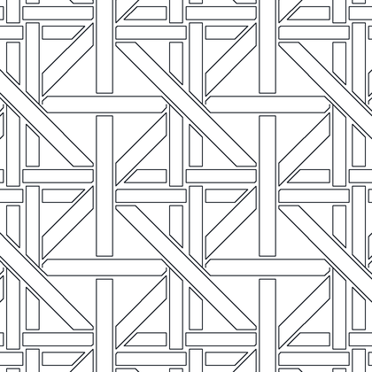 Interlaced Strapwork, Square Grid AutoCAD hatch pattern preview