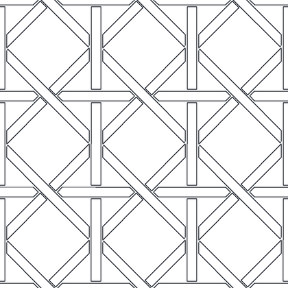 Interlaced Strapwork, Diamond AutoCAD hatch pattern preview